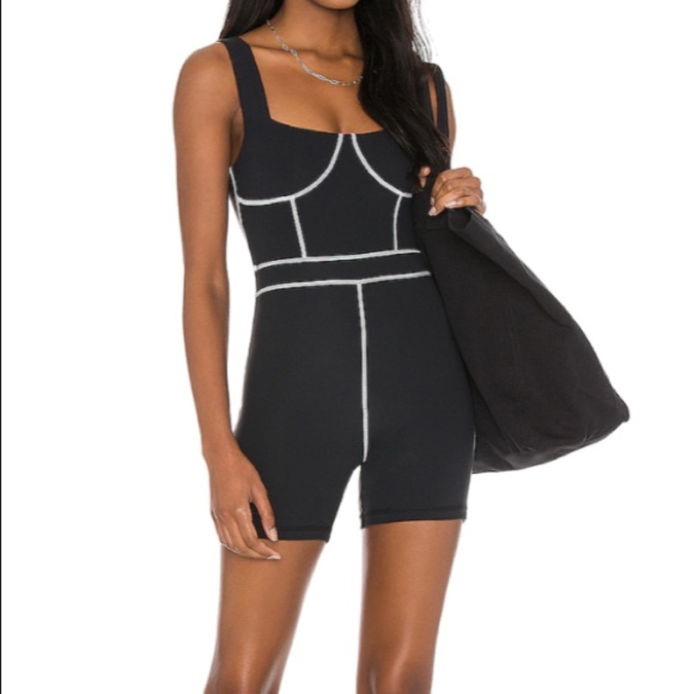 NWT WeWoreWhat Black Corset Bodysuit in size XS